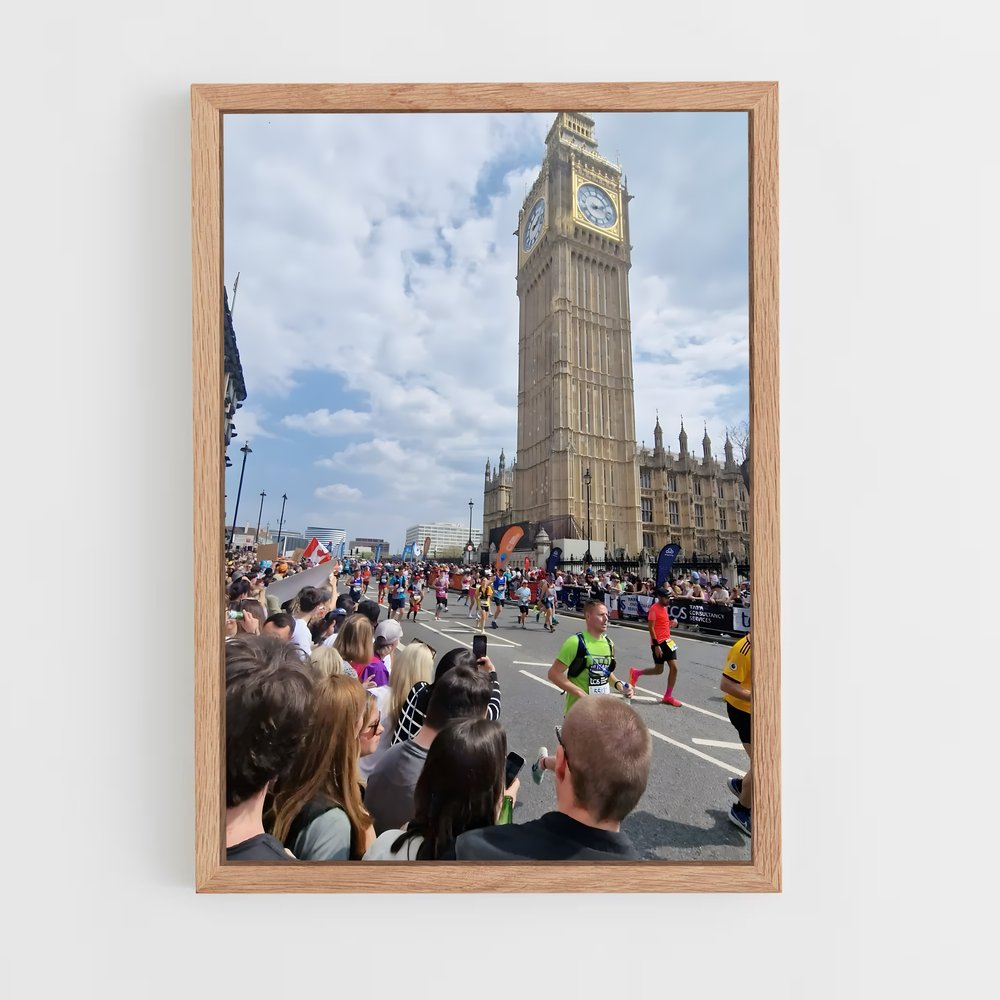 Poster Marathon à Londres – affiche Athlétisme (vue 4)